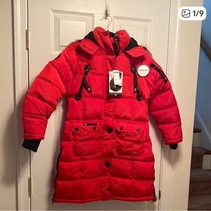 Canada weather gear Child’s L Red Puffer Coat with Hood
